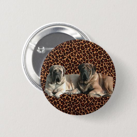 Mastiff-Button Ronde Button 5,7 Cm (Voorkant /achterkant)