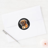 Mastiff Cartoon Sticker (Envelop)