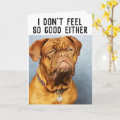 MASTIFF CHIEN FUNNY OBTENEZ DES CARTES DE BIEN (Fleur jaune)