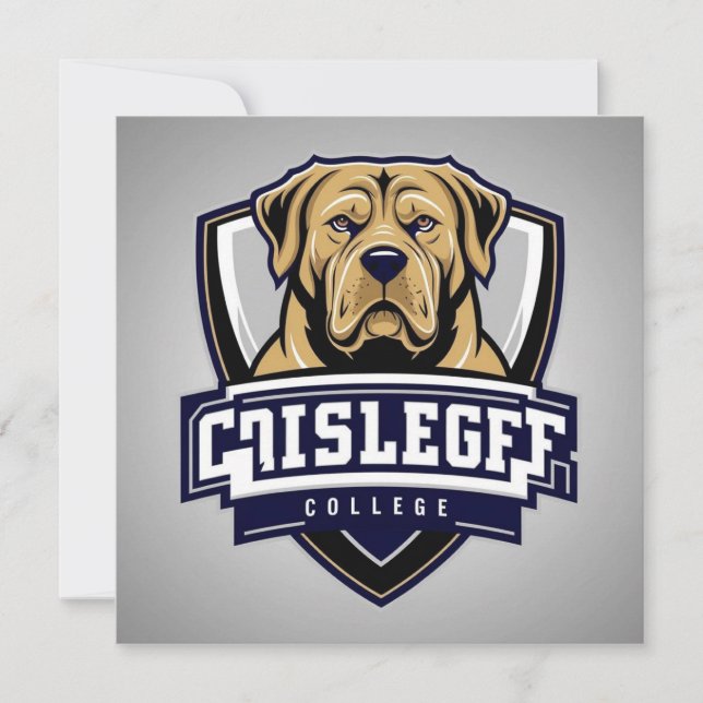 Mastiff Dog: College Logo (Voorkant)