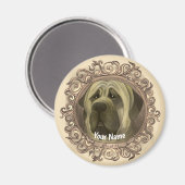 Mastiff Dog Magneet (Voorkant / Achterkant)