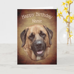 Mastiff Dog Persoonlijke Birthday Kaart