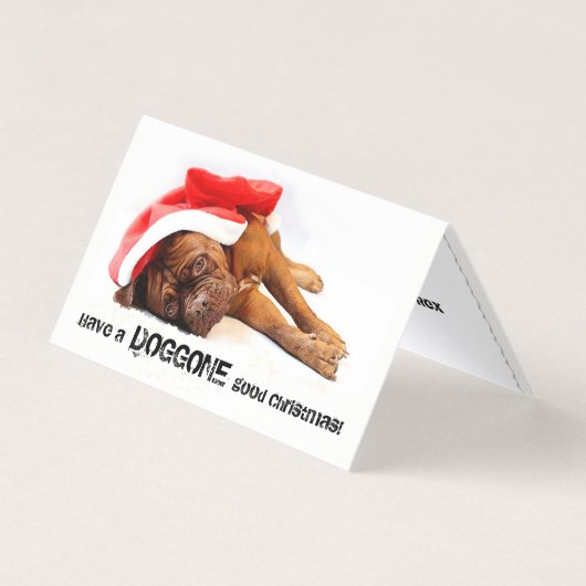 Mastiff Doggone Bonne Carte de vacances (Front)