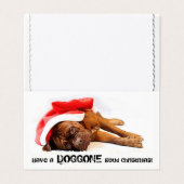 Mastiff Doggone Bonne Carte de vacances (Outside Unfolded)