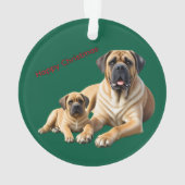 Mastiff Dogues anglais Noël (dos)