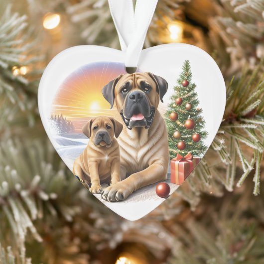 Mastiff Dogues anglais Noël (Arbre)