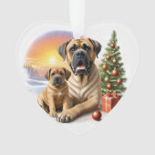Mastiff Dogues anglais Noël (devant)