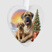 Mastiff Dogues anglais Noël (devant)