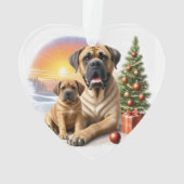 Mastiff Dogues anglais Noël (dos)