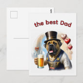 Mastiff englische Dogge best Dad Vatertag Briefkaart (Voorkant / Achterkant)