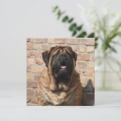 Mastiff englische Dogge Vatertag Kaart (Staand voorkant)