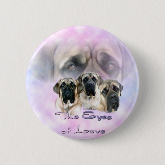 Mastiff Eyes of Love Button (Voorkant)