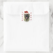 Mastiff (fawn) Santa Paws Ronde Sticker (Tas)