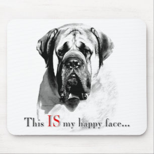 Mastiff Happy Face Mousepad Muismat