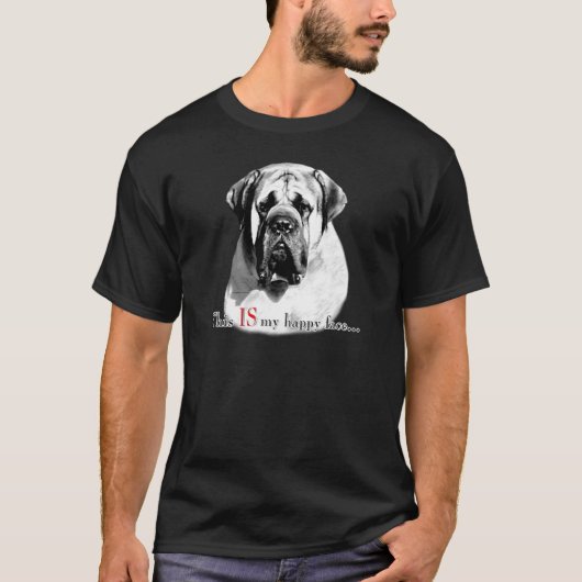 Mastiff Happy Face T-shirt (Voorkant)