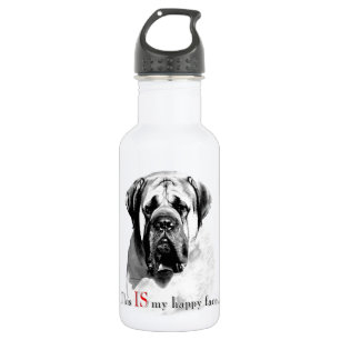 Mastiff Happy Face Waterfles