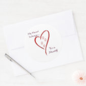 Mastiff hart behoort - Sticker (Envelop)