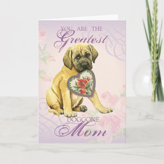 Mastiff Hearts Mam Kaart (Voorkant)