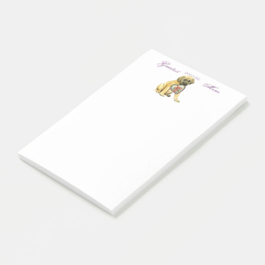 Mastiff Hearts Mam Post-it® Notes (Schuin)