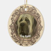 Mastiff hond ornament (Links)