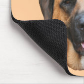 Mastiff in Graduation Cap Funny Dog Mousepad Muismat (Hoek)
