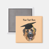 Mastiff in gradup Funny Dog Magnet Magneet (Voorkant / Achterkant)