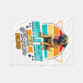Mastiff Lover Funny Mastiff Dog Retro  Fleece Deken (Voorkant (Horizontaal))
