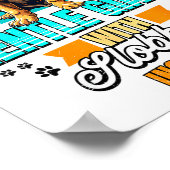 Mastiff Lover Funny Mastiff Dog Retro Poster (Hoek)