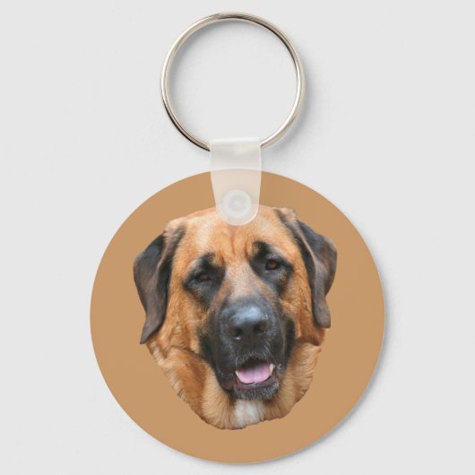Mastiff Mix Dog Sleutelhanger (Voorkant)