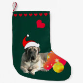 Mastiff Molosser Weihnachtsstrumpf Kleine Kerstsok (Voorkant)