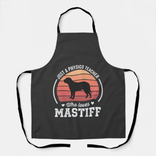 Mastiff Natuurkunde Docent Hond Liefhebber Schort
