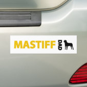 Mastiff pa bumpersticker (Op auto)