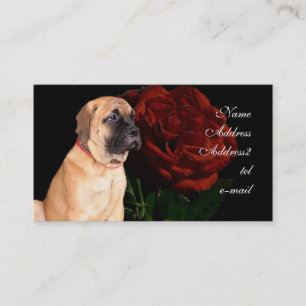 Mastiff puppy visitekaartje