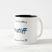 Mastiff Respire la Mug bleue (Devant droit)