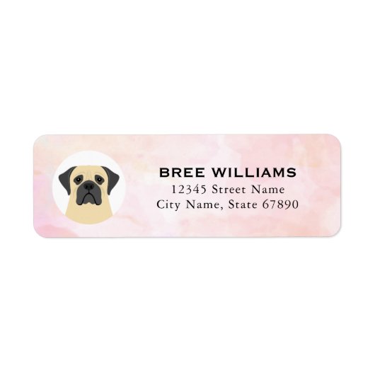 Mastiff Return Address Labels (Voorkant)