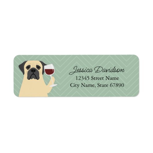 Mastiff Return Address Labels (Voorkant)