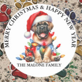 Mastiff Ronde Sticker