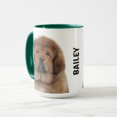 Mastiff Tibétain Mug personnalisée (Devant gauche)