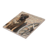 Mastiff  Urlaub English Mastiff Tegeltje (Zijkant)