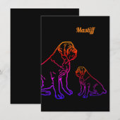 Mastiff Vatertag Best Friends  Kaart (Voorkant / Achterkant)