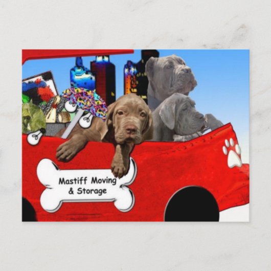 Mastiff-verplaatsing en -opslag briefkaart (Voorkant)