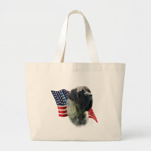 Mastiff-vlag Grote Tote Bag