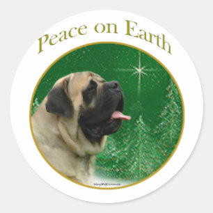 Mastiff-vrede Ronde Sticker