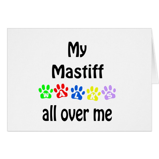 Mastiff Walks Design (Devant horizontal)