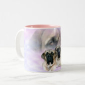 Mastiff yeux de l'amour Mug (Devant gauche)