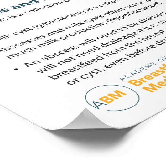 Mastitis in Borstvoeding Poster (Engels) (Hoek)