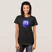 Mastodon Self Hosted Social Networking and Microb T-shirt (Voorkant volledig)