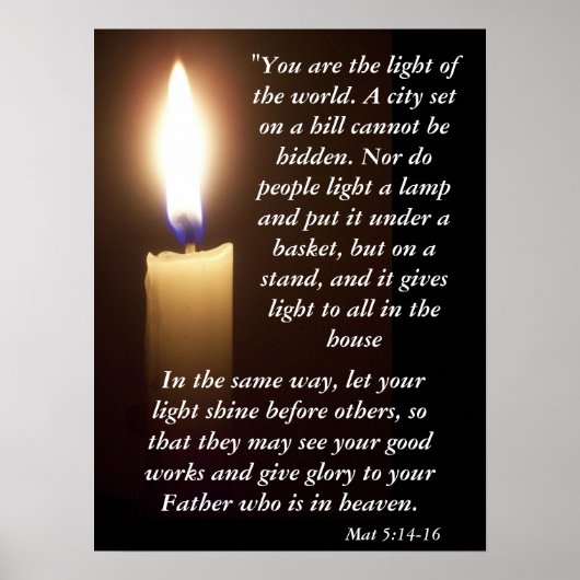 mat 5:14-16 poster (Voorkant)