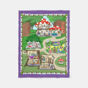 Mat/banket voor feilloos spelen voor kleine poppen fleece deken