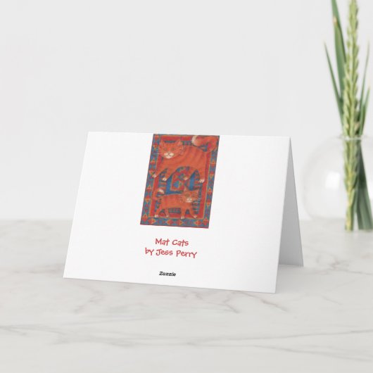 Mat Cat 'Thank You' kaart (Achterkant)